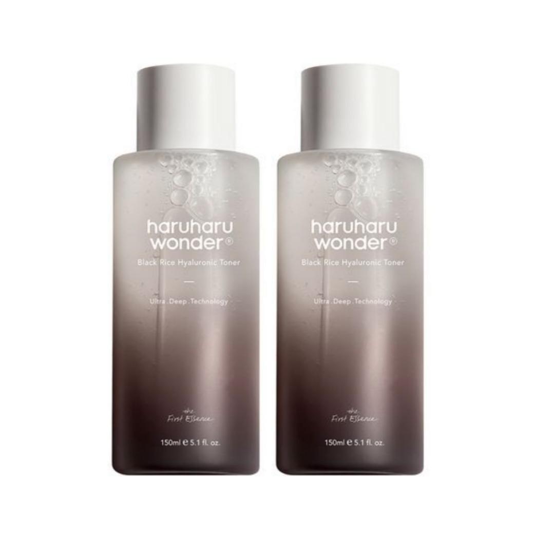 

[1+1] Haruharu Wonder Black Rice Hyaluronic Toner 150ml × 2 – Hydrating & Antioxidant Essence Toner Duo Set