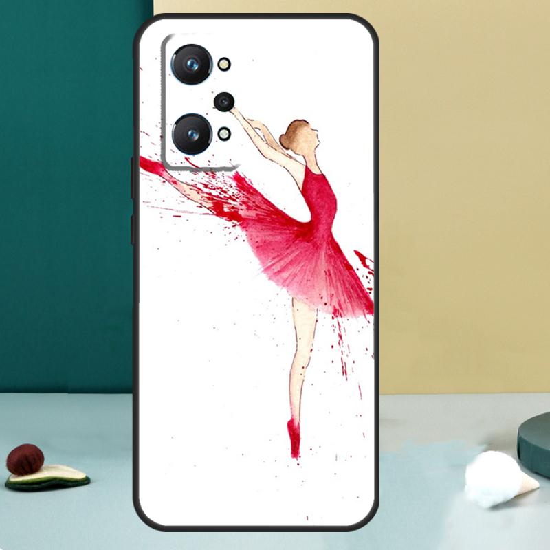 

Ballerina Ballet Dancer Girl For Realme 13 12 10 11 14 Pro Plus GT 6 5 6T GT7 Pro C55 C53 C51 C21Y C25S C75 C67 C61 Case Realme GT5