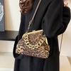 2025 Leopardenmuster Damen Mode Schultertasche mit dicker Kette - Europäischer & Amerikanischer Stil Trend