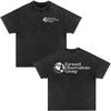25SS High quality Vintage Rock Red Chili Printed Band Short Sleeve Heavy Washed Cotton Loose Casual Oversize Street Pop T-shirt