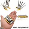 11-in-1 Bike Tool Mini Multitool Kit - Lightweight Tool Wrench, Screwdriver, Chain, Hexagon Wheel Spoke
