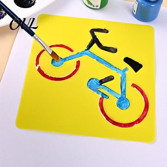 6 Piece Stencil Set Pcs Painting Template Stencils, 5.5x5.9 Inch Washable Reusable DIY Art And Craft Stencils for Wood Paper Fabric, Home Decor