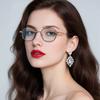 Luxury Designer Metal Frame Reading Glasses Women Men Anti Blue Light Presbyopia Glasses Ultra-light Elegant Far Sight Eyewear
