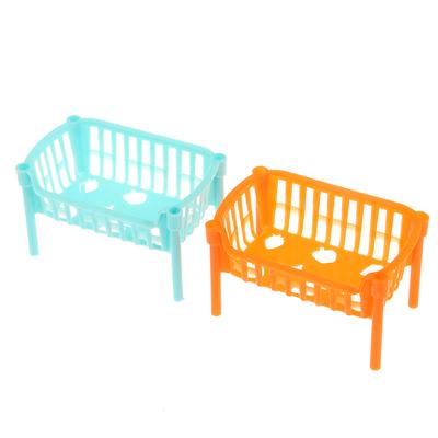 5Pcs 1/12 Dollhouse Mini Stackable Storage Baskets Model Dollhouse Furniture Decoration Dolls House Kitchen Decor Accessories