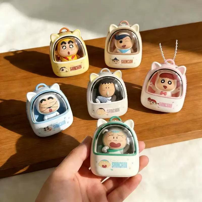 Jandoon Crayon Shinchan Cat Dog Cosplay Small Figures  Collectible Capsule Toys Desktop Decorations Gifts For Young Boys Girls