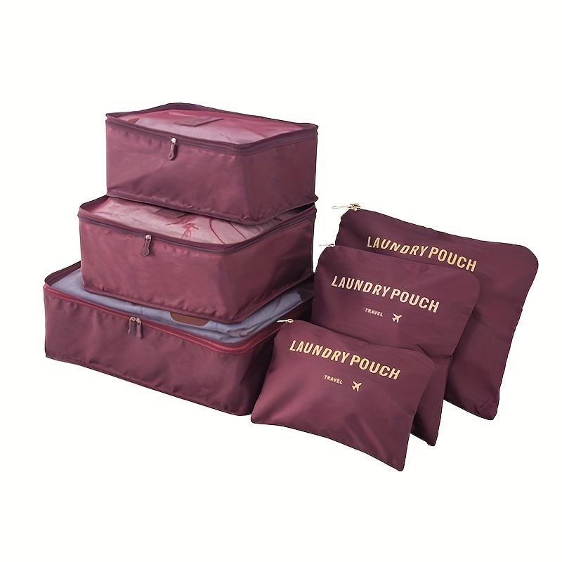 6pcs Multi-Size Portable Travel Clothing Storage Bag Set