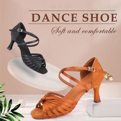 Hoher Absatz 7 cm, professionelle Damen-Latin-Tanzschuhe, Salsa-Ballsaal-Tanzschuhe für den Innenbereich