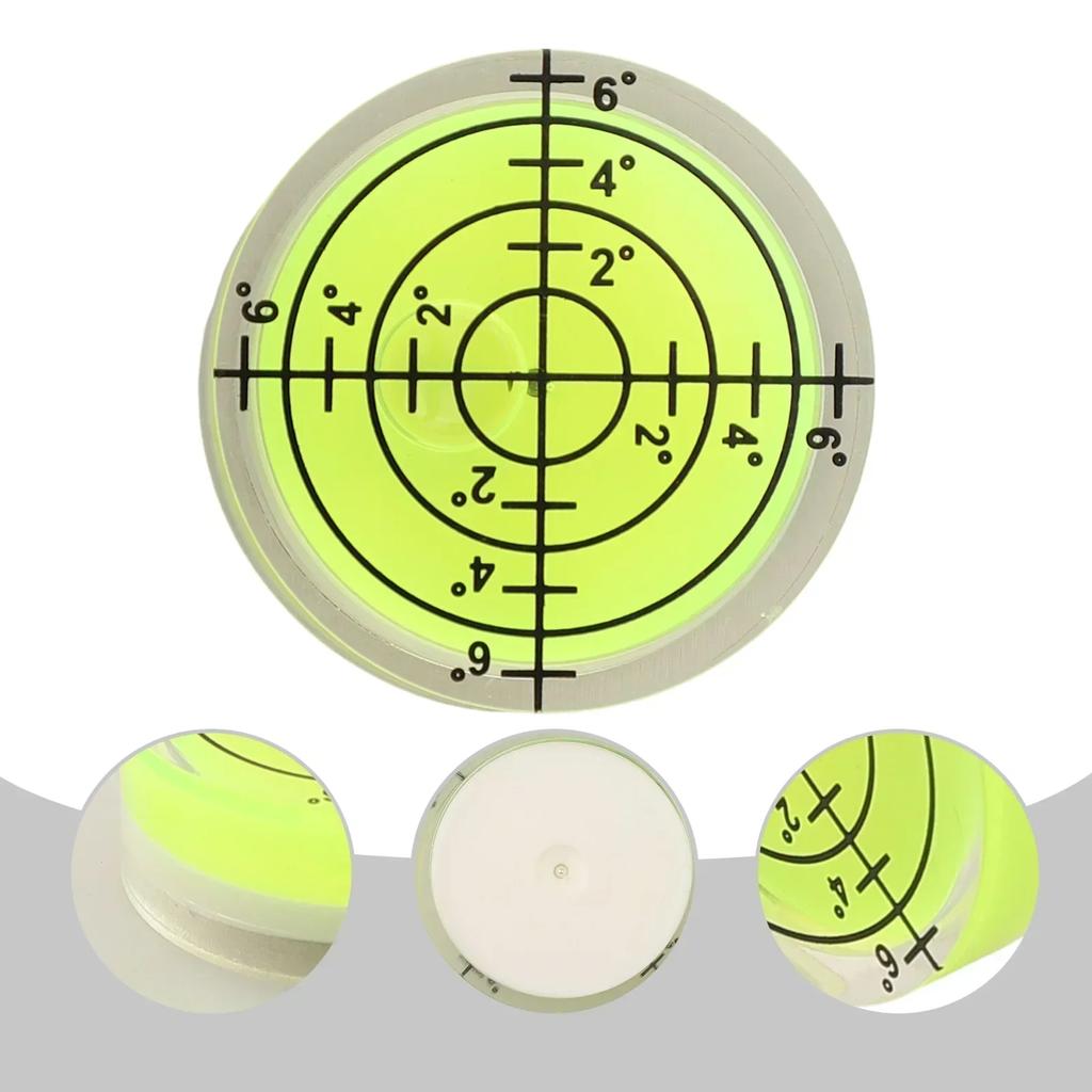 For Carpentry Bubble Level Level Measurement Tool Precision Machined Acrylic Material Fluorescent Yellow-green