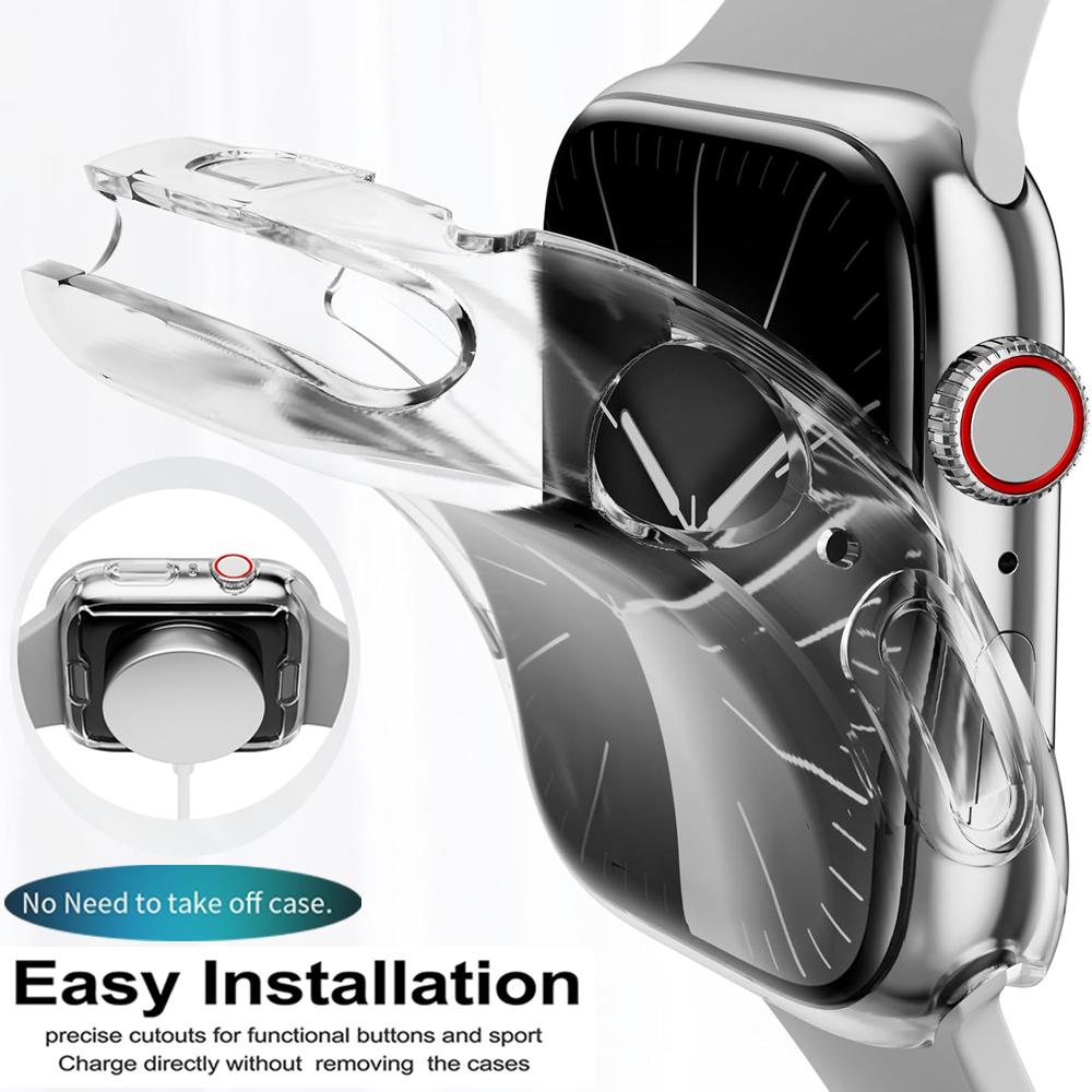 Etui TPU z powłoką galwaniczną do Apple Watch Series 10 42mm 46mm Ochraniacz ekranu Akcesoria Wszechstronne etui na zegarek do iwatch Series 10