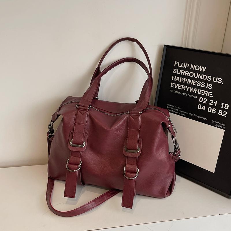 PU Leather Underarm Bag Retro Crossbody Bag with Adjustable Strap Tote Bags for Women
