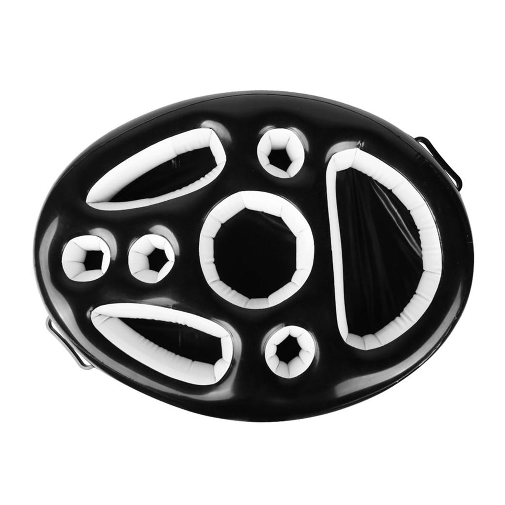 Voda PVC Nafukovací Plovoucí Podnos na Svačinu Podnos na Nápoje do Vody Základna na Poháry do Bazénu Přenosné Plovoucí na Bazénové Párty