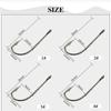FTK 20 Piece Fishing Steel Hook and Wire Leader with Rolling Swivel Clip 12cm/4.724in 16cm/6.30in 20cm/7.874in