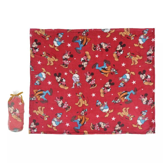 Disney Kids' ENJOY WINTER Blanket All-Over Print Mickey & Friends Japan NEW