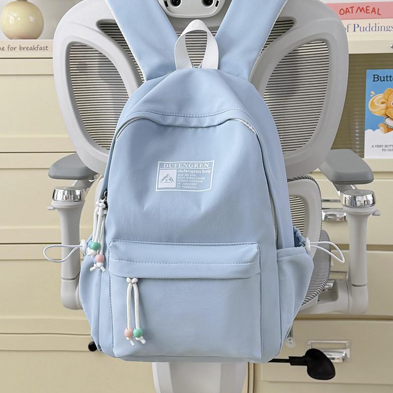 Schoolbag New Lightweight College Style Backpack Female Students Morning Eight Commuter Light Oxygen Outdoor Large Capacity School Bag High Value