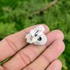 Stackable Flower Adjustable Ring 925 Silver Natural Owyhee Blue Opal