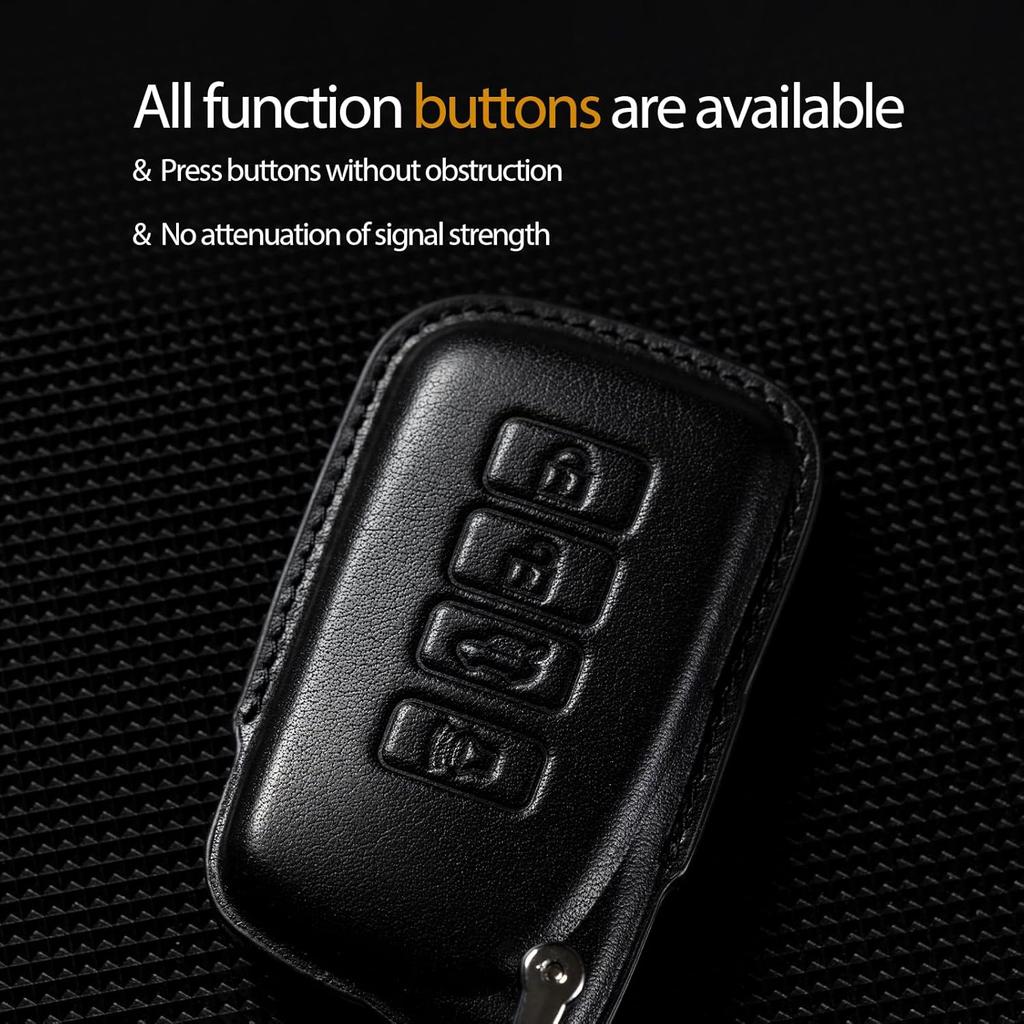 For Lexus Key Fob Cover Leather Lanyard Keychain Protector Holder Car Key Case Accessories