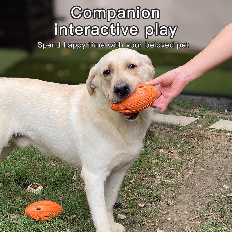 Interactief Duurzaam Huisdier Speelgoed Rugby Lek Verberg Voedsel Dispenser Hond Kauwsnack Speelgoed Bal