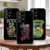 Cartoon Rat Fink RF Phone Case For Samsung Galaxy A73,31,32,72,41,53,52,71,22,5G,Note,J7,8,9 Soft Black Cover
