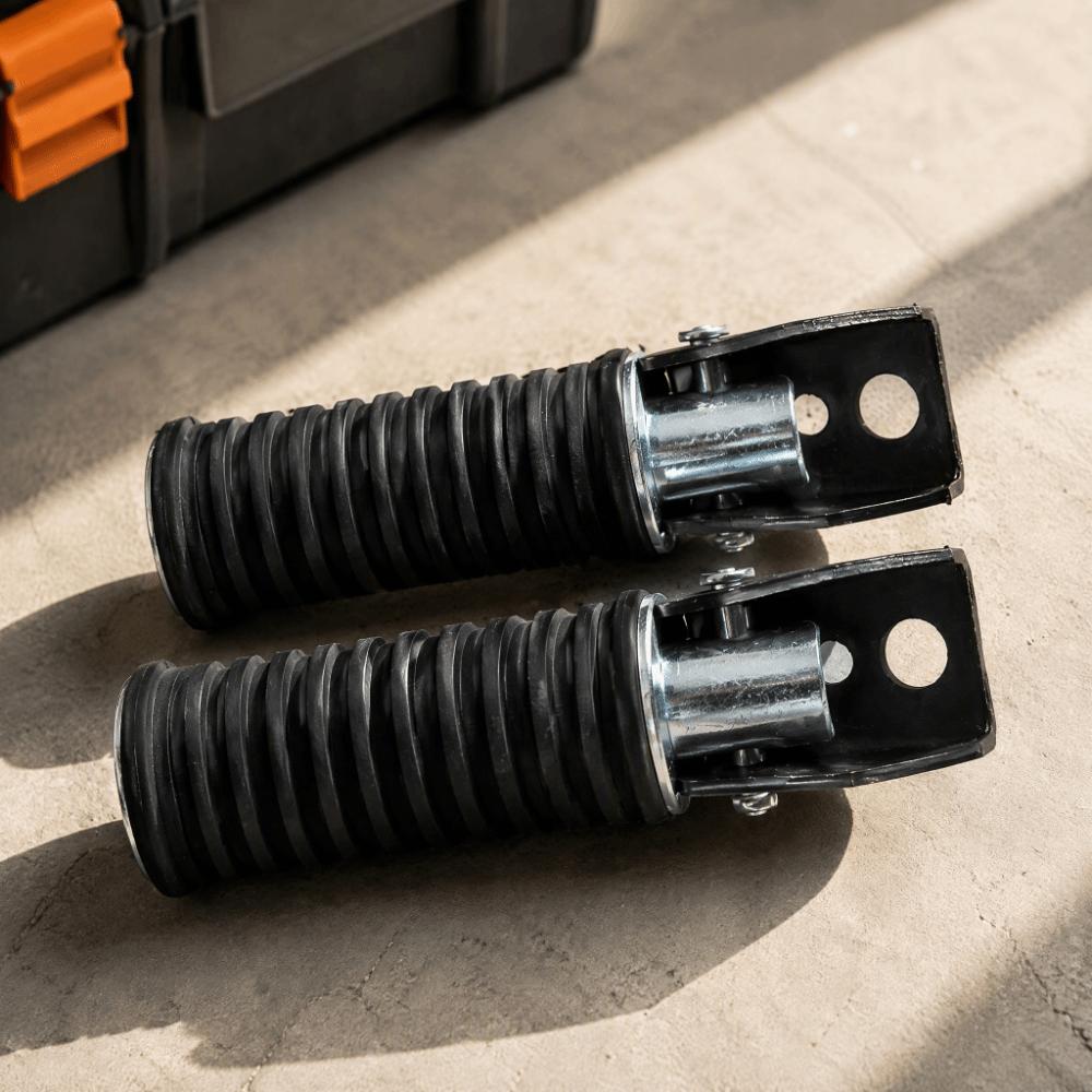 2pcs Durable Metal Construction Rear Foot Pegs Replacement Part Motorcycle Foot Pegs  Rear Seat Area