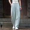 2025 Spring/Summer Women's Cotton Linen Slimming Lantern Pants - Sand Washed Loose Fit.