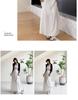 2026 New Style Women's Pink French Cake Skirt with Elastic Waistband - Spring/Summer Loose Slimming Half Skirt