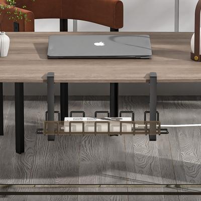 Rack Desk Wire Organizer No Punching Tray Home Office Under Table Storage Kitchen Storage AccessoriesMetal Cable Management