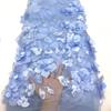 3D Embroidered Flower Mesh Fabric for DIY Sewing Embroidered Lace Clothing Wedding Dress Embroidery Clothing Fabric 5yard