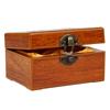 Carved Solid Wood Jade Jewelry Box for Bracelets and Pendants