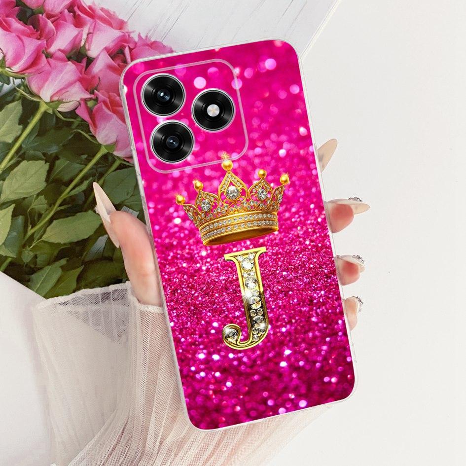 For Honor X5c Case Luxury Crown Letters Soft Slim Silicone Phone Cover For Honor X5 X5c Plus Fundas NLA-LX1 HonorX5c Plus Bumper