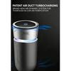USB Mini Car Air Purifier Hepa Filter Removes PM2.5 Smoke Odor Negative Ion Color  Ambient Light USB Powered Car Air Cleaner
