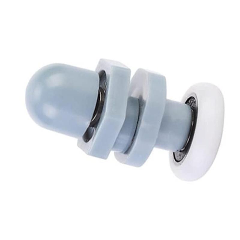 8Pieces Multipurpose 20mm Plastic Rollers for Sliding Shower Door Portable Sturdy Quiet Replacement Wheel Daily Use