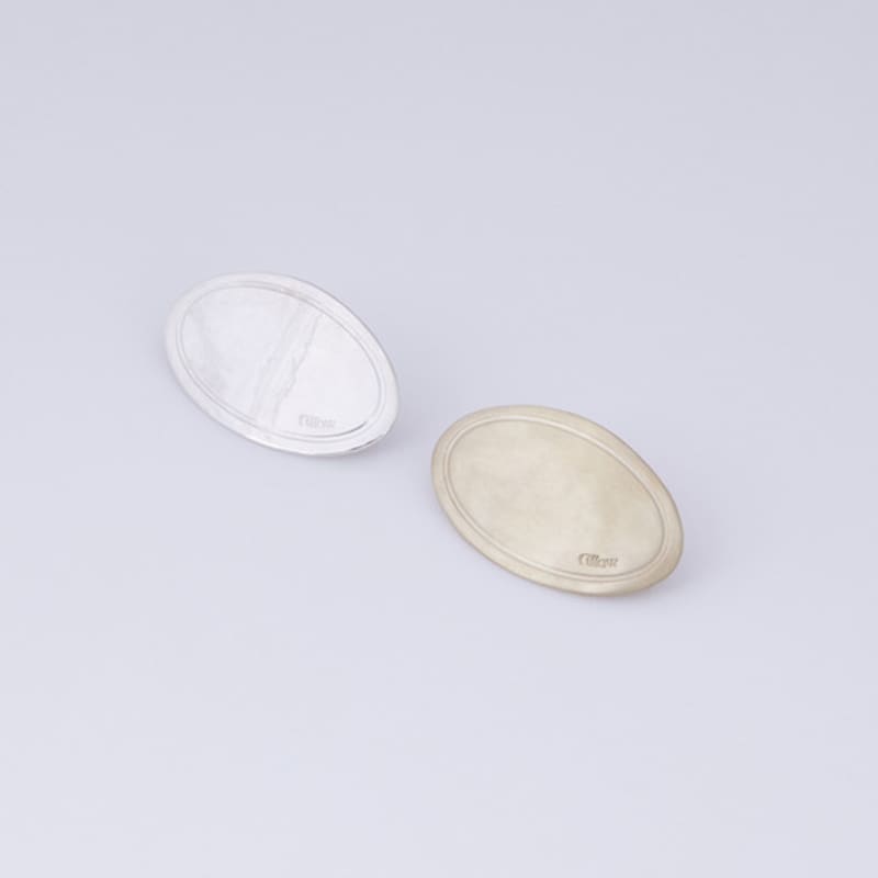 

fillow tiny logo oval hairpin brass