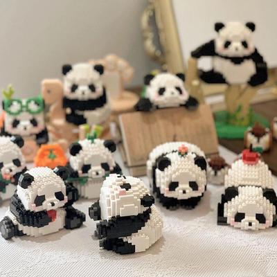 Panda Bausteine Spielzeug für Kinder - Kompatibel mit Lego