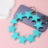 Cute Cartoon Star Pendant Keychain Silicone Colorful Stars Woman Key Chain For  Men Women Bag Charm Accessories Gifts