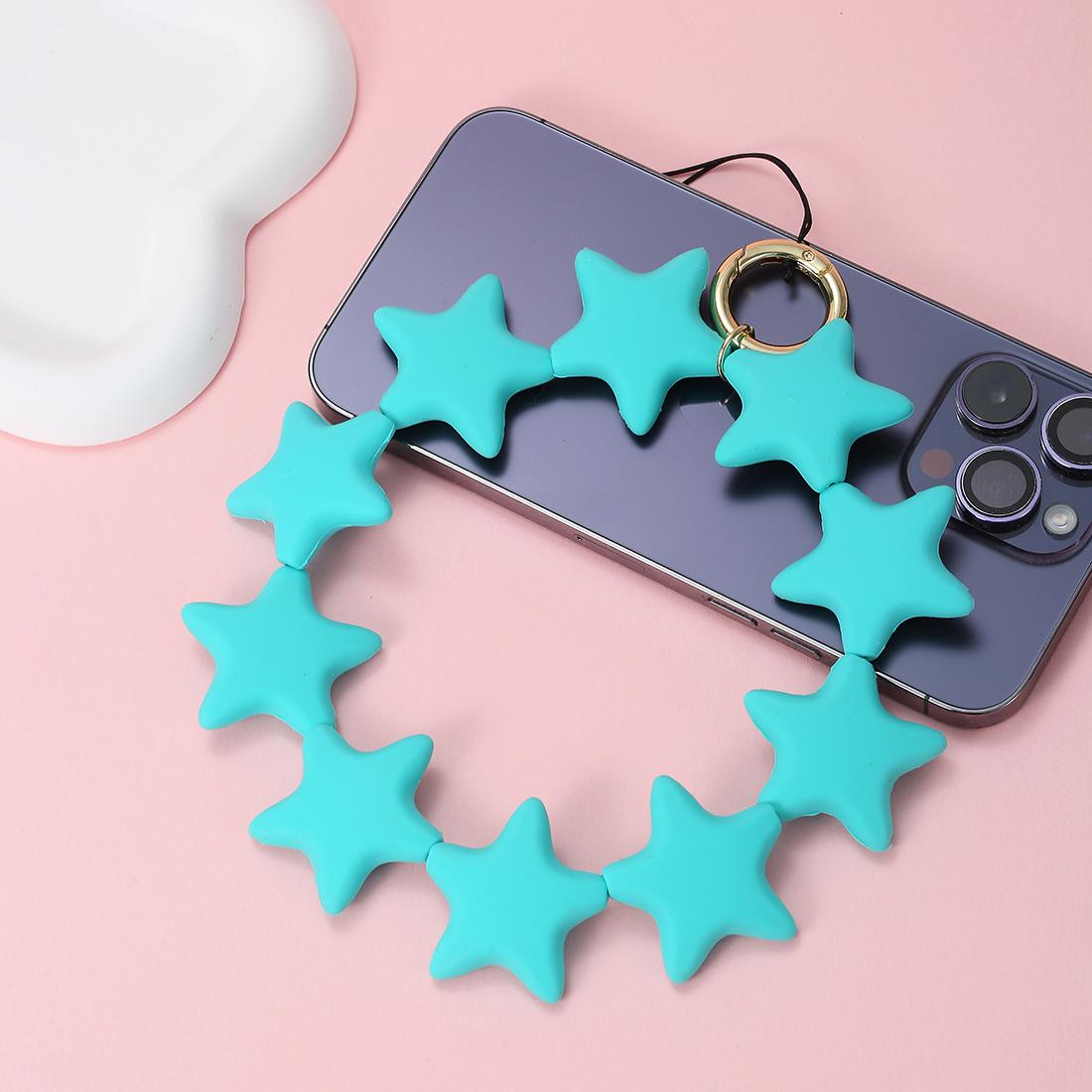 

Cute Cartoon Star Pendant Keychain Silicone Colorful Stars Woman Key Chain For Men Women Bag Charm Accessories Gifts CDN