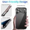 Stylish Full Wrap Clear Case for iPhone 17 Air 16 Plus 15 pro max, Anti-Yellowing Shockproof Air Cushion Corners Slim Anti-Scratch Phone Shell