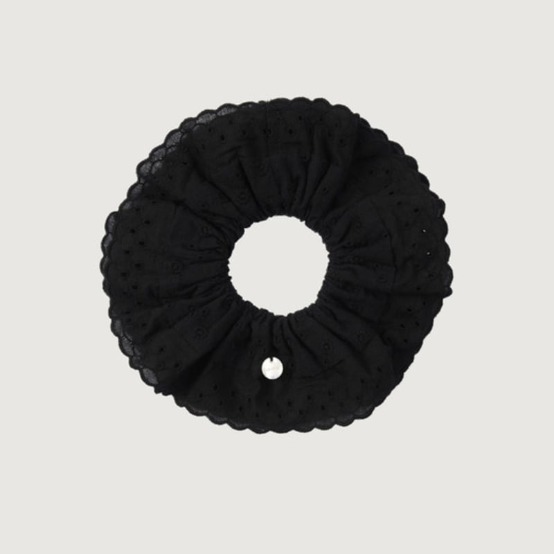 Dankedir Lace Hair Scrunchie - Black