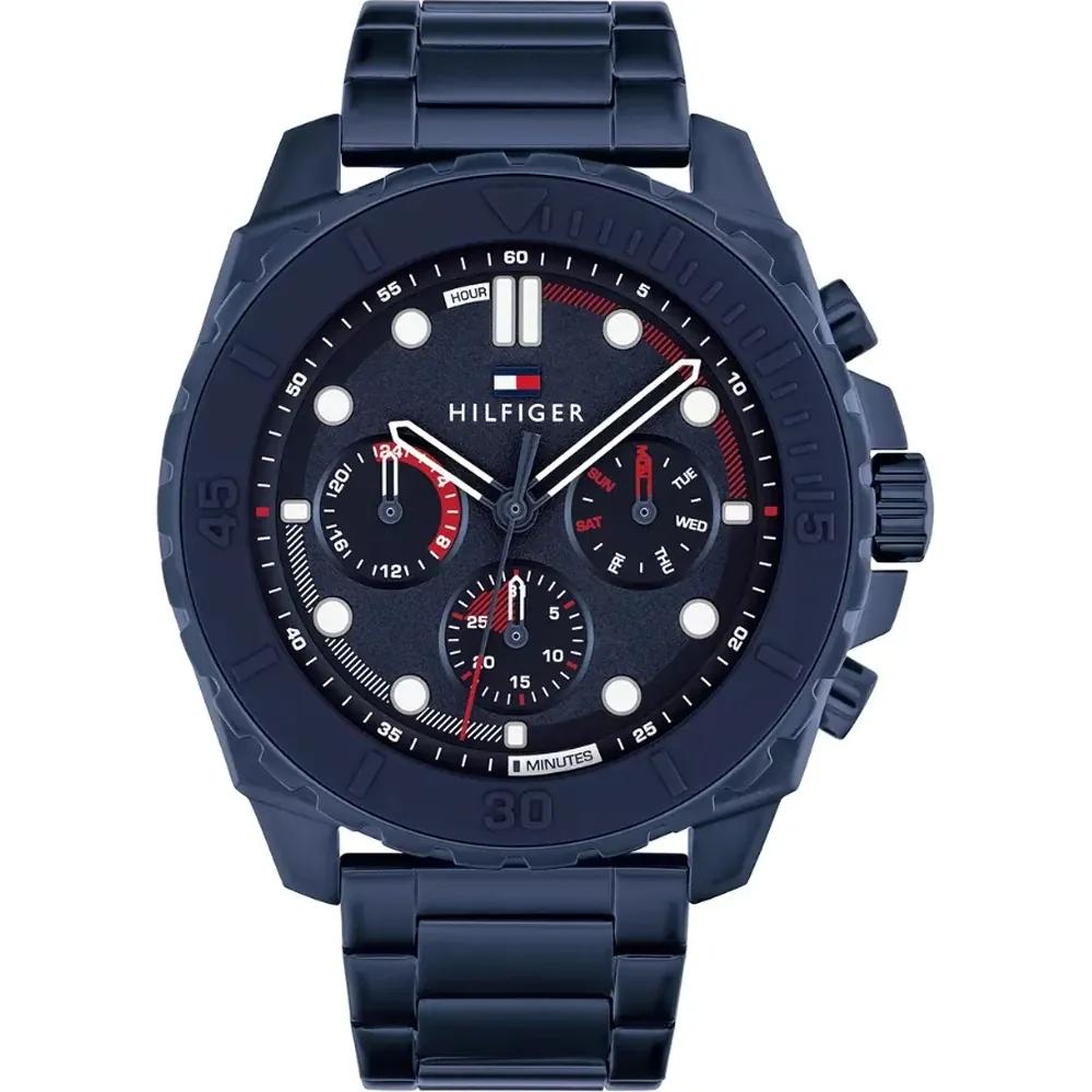 

Tommy Hilfiger Morgan Blue Stainless Steel Bracelet Men s Quartz Watch 1710691 синий