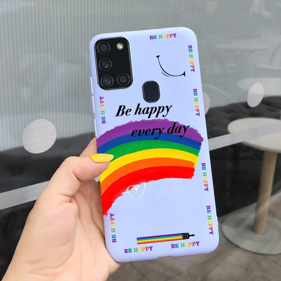 For Samsung A21S Case for Samsung Galaxy A21S A 21S A21 S Case Silicone TPU Soft Matte Phone Case Back Cover Fundas Housing Capa