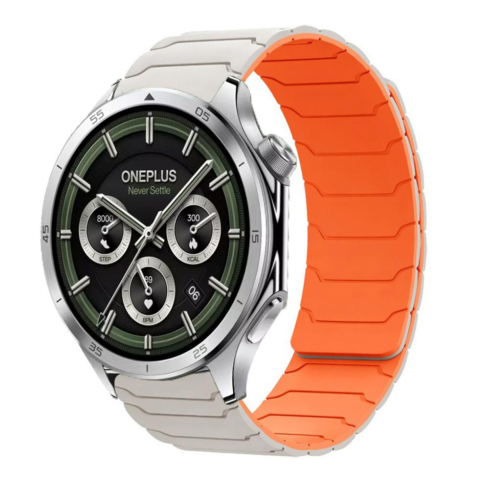 20 22mm Silikonarmband für OnePlus Watch 46mm/OnePlus Watch 3 2 2R Magnetisches Armband für OPPO Watch X/X2/4 Pro Armband Correa