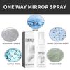 One Way Mirror Spray 30ml Single Sided Reflective Surface Cleaner for Glass Windows and Mirrors for Home Office Use