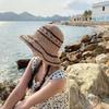 Straw hat production sunshade sunscreen travel vacation versatile foldable straw hat spring new hat women