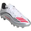 Adidas F50 Messi League MG Comfortable Versatile Durable Low-Top Kids Football Shoes Kids Football Shoes White Red Silver JP7449