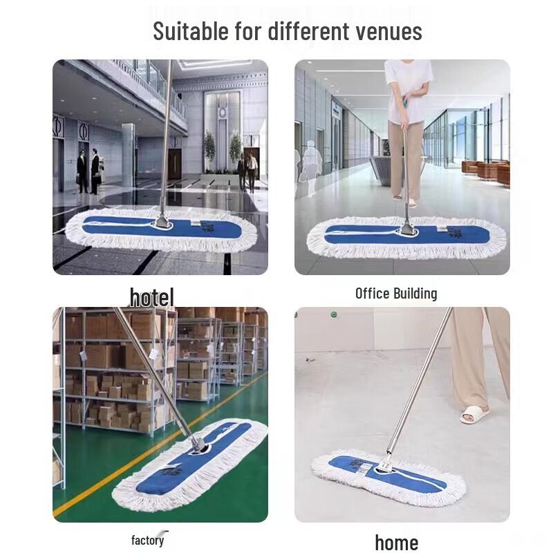 Large Flat Dust Mop for Multi-Surface Cleaning