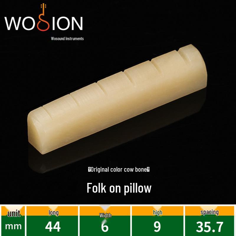 Classical Folk Guitar Bone Nut & Wood Bridge Set