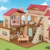 EPOCH Sylvanian Families Doll/Furniture Set [Big House with Red Roof Furniture Set -Kotokoto Cooking-] SE-210 ST Mark Certification 3 Years Old and Up