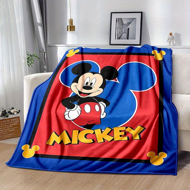 1 stuks, Gezellige Mickey Mouse Woondecoratie Deken: Perfect Cadeau voor Slaapkamer, Woonkamer, Reizen, Kamperen, Auto