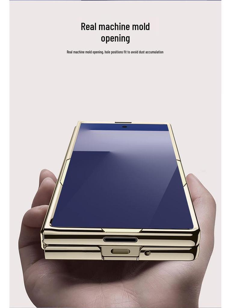 Galaxy Z Fold7 Anti-Fall Electroplated Transparent Case