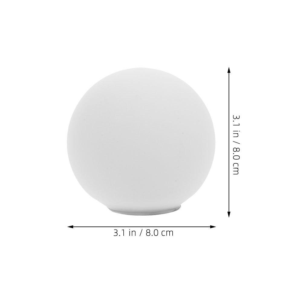2 Stück runder Lampenschirm 80 mm milchig weiß bruchsicheres Glas G9-Sockel weiche diffuse Beleuchtung für Wohnzimmer modern dekorativ
