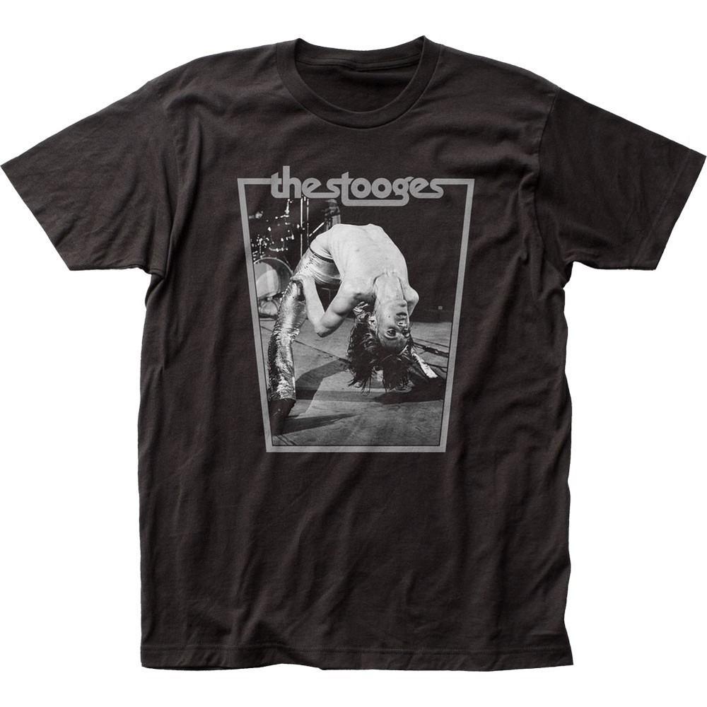 Iggy Pop Iggy Bend Mens T Shirt Music Classic Stooges Rock Band Tee New Black Unisex T-Shirt XXL